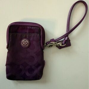Purple Wristlet with Logo